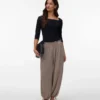 Pantaloni a vita alta VMSophia