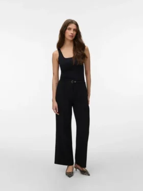Pantaloni a vita alta Vmtahia
