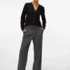 Pantaloni a vita alta Vmunika