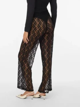Pantaloni a vita media Vmcaroline