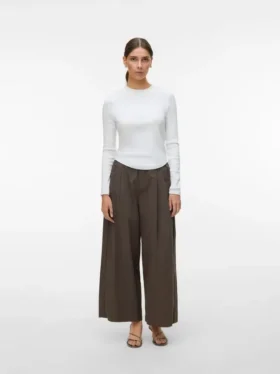 Pantaloni a vita media Vmjose