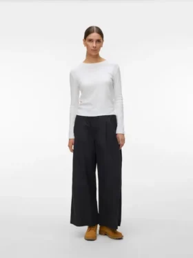 Pantaloni a vita media Vmjose