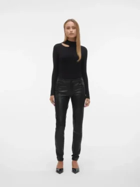 Pantaloni a vita media Vmluxe