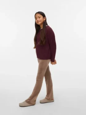 Pantaloni a vita media Vmvelvet