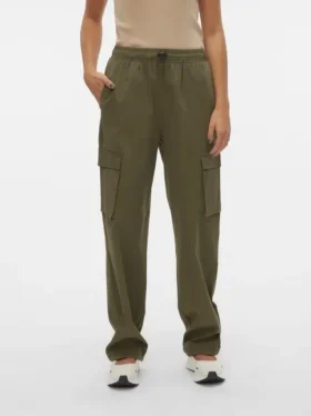Pantaloni cargo a vita alta Vmpepper