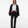 Pantaloni in velluto a coste a vita alta Vmsiga