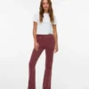 Pantaloni in velluto a coste a vita alta Vmsiga