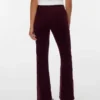 Pantaloni in velluto a coste a vita alta Vmsiga