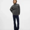 Pantaloni in velluto a coste a vita alta Vmsiga
