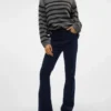 Pantaloni in velluto a coste a vita alta Vmsiga
