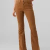 Pantaloni in velluto a coste a vita alta Vmsiga