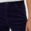 Pantaloni in velluto a coste a vita alta Vmsiga