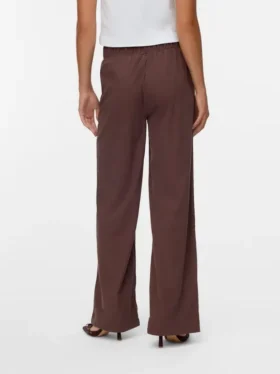 Pantaloni in velluto a coste a vita alta Vmvilja