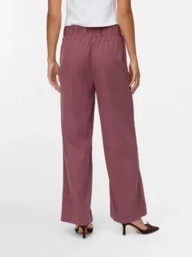 Pantaloni in velluto a coste a vita alta Vmvilja