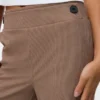 Pantaloni in velluto a coste a vita alta Vmvilja