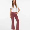 Pantaloni in velluto a coste a vita bassa Vmsigi