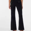 Pantaloni in velluto a coste a vita bassa Vmsigi