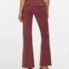 Pantaloni in velluto a coste a vita bassa Vmsigi