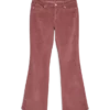 Pantaloni in velluto a coste a vita bassa Vmsigi