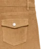 Pantaloni in velluto a coste a vita bassa Vmsigi