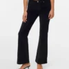 Pantaloni in velluto a coste a vita bassa Vmsigi