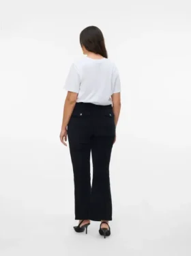 Pantaloni in velluto a coste a vita media Vmcsiri