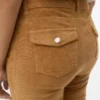 Pantaloni in velluto a coste a vita media Vmcsiri