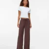Pantaloni in velluto a vita alta Vmvilja