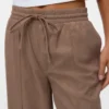 Pantaloni in velluto a vita alta Vmvilja