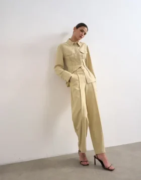 Pantaloni sartoriali a vita alta Tswera