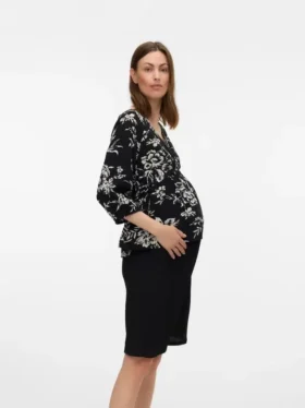 Shorts a vita alta e vestibilità regolare
