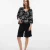 Shorts a vita alta e vestibilità regolare