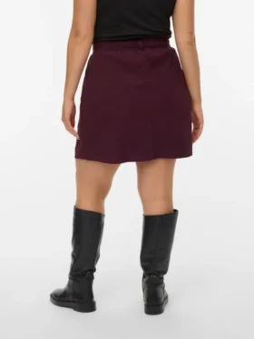 Shorts in velluto a coste a vita alta Vmcvilja