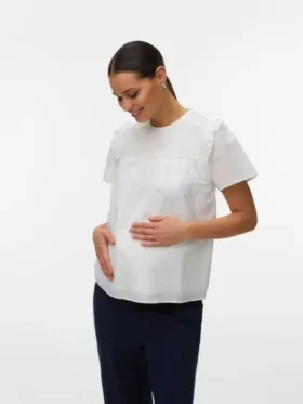 Top a collo rotondo dalla vestibilità regolare