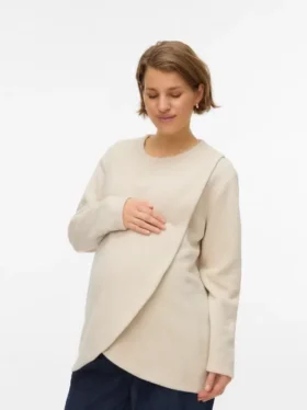 Top a collo rotondo dalla vestibilità regolare