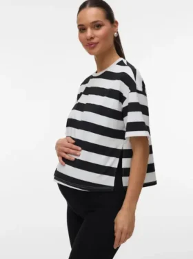 Top a collo rotondo dalla vestibilità regolare