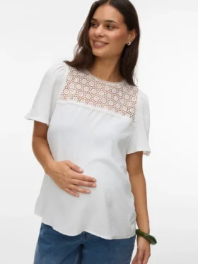 Top a collo rotondo dalla vestibilità regolare