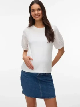 Top a collo rotondo dalla vestibilità regolare