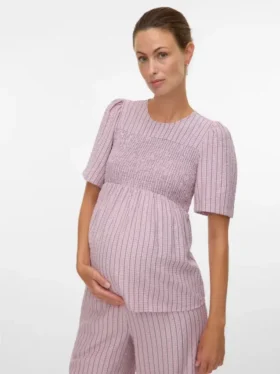 Top a collo rotondo dalla vestibilità regolare