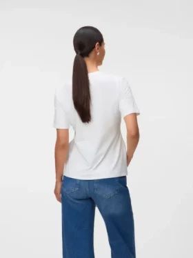 Top a collo rotondo dalla vestibilità regolare