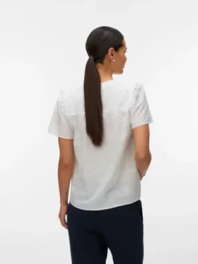 Top a collo rotondo dalla vestibilità regolare