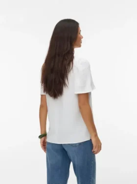 Top a collo rotondo dalla vestibilità regolare