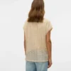 Top a collo rotondo dalla vestibilità regolare