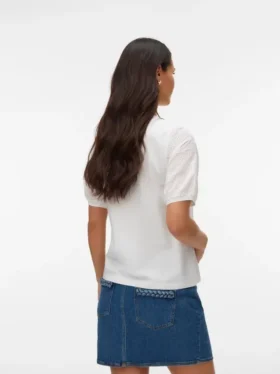 Top a collo rotondo dalla vestibilità regolare