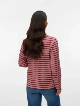 Top a collo rotondo dalla vestibilità regolare