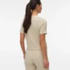 Top a collo rotondo dalla vestibilità regolare