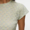 Top a collo rotondo dalla vestibilità regolare