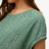 Top a collo rotondo dalla vestibilità regolare