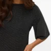 Top a collo rotondo dalla vestibilità regolare