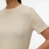 Top a collo rotondo dalla vestibilità regolare